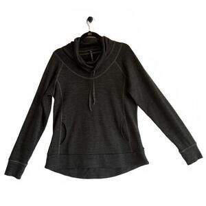KÜHL Women's Cowl Neck Pullover Sweatshirt - Dark Gray Size Large
